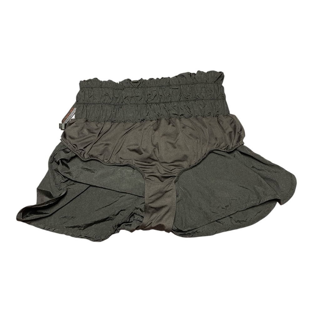 Free People Movement | The Way Home High Rise Smocked Shorts | Black | L - Picture 5 of 7